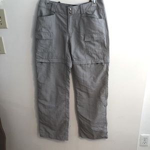 North Face Women’s Convertible hiking/trail pants/shorts; Small, Mid-rise